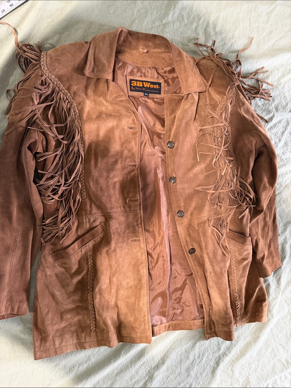 Women's Brown Suede Fringe Jacket